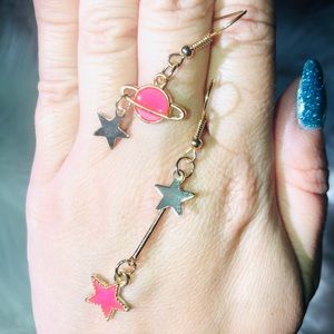 Saturn & Stars earrings